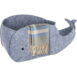 Bán Buôn Hotselling Cá Voi Hình Thân Thiện Với Môi Cảm Thấy Lưu Trữ Giỏ Dễ Thương Phim Hoạt Hình Đồ Chơi Tổ Chức Quần Áo Snack Phim Hoạt Hình Lưu Trữ Bin - Product Image 1