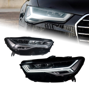 Faro Anteriore AKD per Audi <span class=keywords><strong>A6</strong></span> C7, Faro a LED 2012-2018 con Segnale Dinamico, Fari a LED C7.5, Luci Diurne, Accessori Auto - Product Image 1
