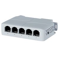 5 puertos 100Mbps 90W PoE extensor repetidor 100 metros VLAN 44-57V cumple IEEE802.3af/AT RJ45 1 en 4 salida para cámara IP AP VOZ