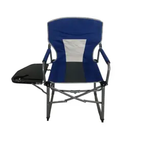 compact folding sports director chair for camping with side table outdoor furniture