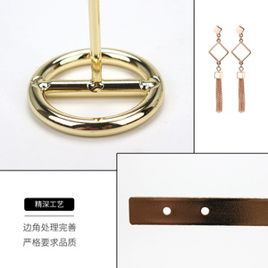 T-Shaped Metal <b>Earring</b> <b>Holder</b> Display Rack Flat Top Round Top Jewelry Stand One Piece CX0046 - Product Image 3