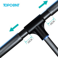 Rail de penderie escamotable TOPCENT sur mesure à fermeture douce pour armoire