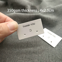 Cartes de présentation personnalisées pour colliers et boucles d'oreilles avec impression de logo tendance pour clous d'oreilles