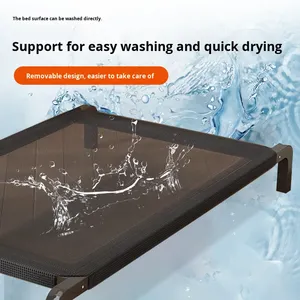 Cama cuadrada para perros pequeños y medianos, cama clásica de hierro sólido, ecológica, desmontable, universal para todas las estaciones - Product Image 4