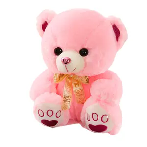 사용자 정의 동물 완구 귀여운 테디 베어 플러시 장난감 핑크와 블루 컬러 테디 베어