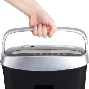 Mini déchiqueteuse de papier 0S080C à coupe croisée, capacité de 10 à 19 feuilles, 15 L, usage bureautique - Product Image 3