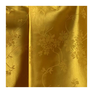 S1870 Color personalizado satén elástico sedoso poliéster Spandex tela de satén con patrón de flores diseño Jacquard para vestidos - Product Image 3