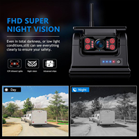 Caméra de recul solaire sans fil 1080P WIFI Caméra de recul sans fil étanche pour voiture caravane Rvs
