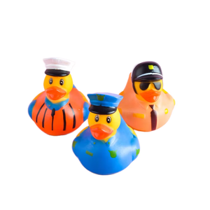 Kids Custom Rubberduck Bath Toys Shaped Bathtub Toys Printed with Exclusive Pattern Designs - Product Image 1