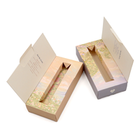 Boîte d'emballage vide de brillant à lèvres à impression personnalisée Boîte cosmétique de produit de rouge à lèvres Boîtes en papier pliantes avec logo en or
