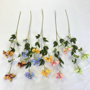 Bouquet de fleurs artificielles en soie, décoration de mariage, décoration de la maison, accessoires d'extérieur, moins de 10 cm - Product Image 3
