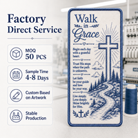 Marque-pages brodés personnalisés, marque-pages de prière pour la Bible avec logo, OEM ODM, fournisseur direct d'usine, fournisseur de cadeaux en gros à guichet unique