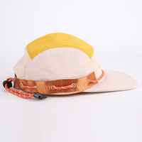 Gorra de camping de 5 paneles con correa trasera de malla transpirable de secado rápido personalizada al por mayor para deportes al aire libre, correr, senderismo y camping