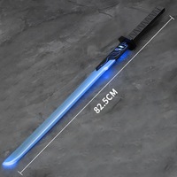 Espada Ninja de Silicona Promocional al por Mayor, con Luces LED, Sonido y Efecto Luminoso
