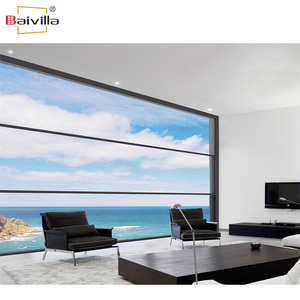 Baivilla Ascenseur Électrique Fenêtres Et Portes En Aluminium Double Verre Vertical Coulissant Guillotine Fenêtre Système - Product Image 4