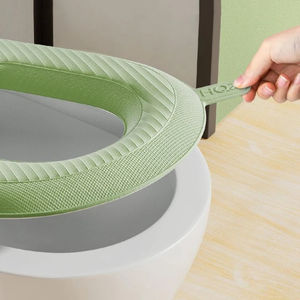 Funda Adhesiva Impermeable Universal Reutilizable de EVA para Asiento de Inodoro con Accesorios de Baño y Decoración WC al por Mayor - Product Image 4