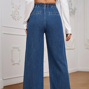 Jeans pour femmes de haute qualité, pantalons pour femmes, coupe droite, jeans en denim pour femmes - Product Image 2