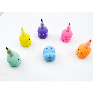 Mini juego de rotuladores de plástico para niños, rotulador amarillo Multicolor <span class=keywords><strong>Simple</strong></span>, venta al por mayor - Product Image 5