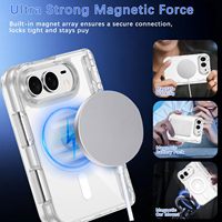 Coque de protection pour Iphone Duo, protection de charnière, protection d'écran en verre trempé intégrée, magnétique transparente pour Iphone Duo