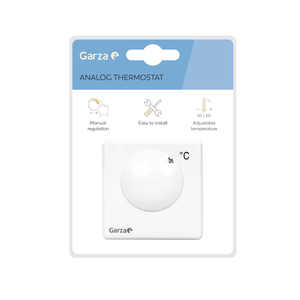 Garza מותג בקר טמפרטורה ידנית רגולציה לבן אנלוג תרמוסטט עבור הדוד וחימום - Product Image 1