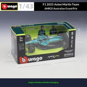 <span class=keywords><strong>Burago</strong></span> 1:43 Aston Martin <span class=keywords><strong>F1</strong></span> Modèle AMR25 Formule 1 Voiture de Simulation Véhicule 14 #   10 #   43 #   Voiture miniature Alonso Redbull - Product Image 4