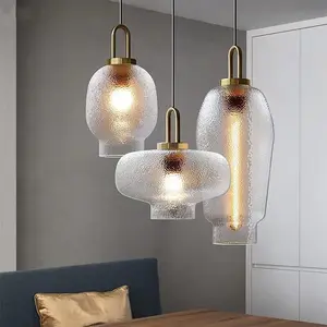 JYLIGHTING Nordic Simple Light Luxury Glass Pendant Light Designer Restaurant Bar Decorated Modern Chandelier