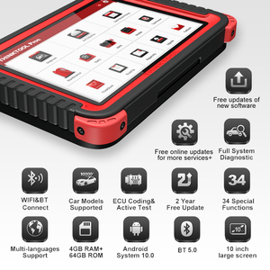 2023 thinkcar thinktool ưu xe OBD2 công cụ chẩn đoán 10 "đầy đủ hệ thống ADAS OBD2 mã Scanner 28 thiết lập lại dịch vụ quét công cụ - Product Image 2