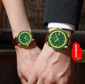 Y66 New Unisex Quartz High Quality Leather Band Jade Retro Vintage Fashion Casual Waterproof Wristwatch - Product Image 4