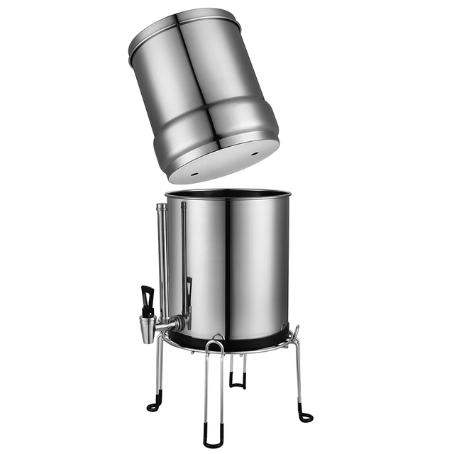New Top Water Fed 2.25 Gallons Containers Stand Ss304 Household Stainless Steel Gravity Filter