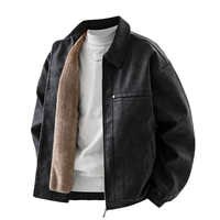 Nouvelle veste bomber coupe-vent décontractée pour homme, personnalisable, durable, en PU, style vintage américain, avec patchwork et fermeture éclair, de haute qualité, OEM