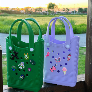 新款时尚批发 EVA 女童小包防水手提包婴儿迷你包婴儿手提包橡胶手提包沙滩包 - Product Image 3