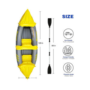 Vanace Ready Stock Canoe Yellow Juego de kayak para 2 personas - Product Image 4