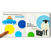 Nouveau design amusant, livre tactile et sensoriel personnalisé pour bébé, livre de lecture pour enfants, livre cartonné