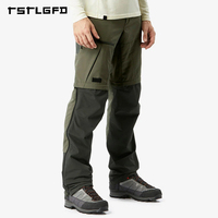 Pantalon technique convertible pour homme, style alpinisme, multi-poches, cordon de serrage réglable, résistant à l'eau