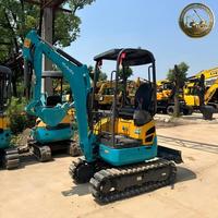 Mini-excavatrice Kubota U15 U15-3S d'occasion à faible nombre d'heures de fonctionnement, bien entretenue, 1,5 tonne, compacte, sur chenilles, pour travaux de terrassement en serre