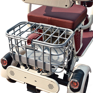 Tricycle électrique Holladay 600W à carrosserie ouverte, scooter de mobilité 2 <span class=keywords><strong>places</strong></span>, vélo électrique à 3 roues pour adultes et personnes âgées, utilisation en extérieur - Product Image 6