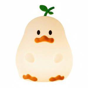 Silicone Kids Rechargeable Mini USB <strong>LED</strong> <strong>Night</strong> Light Cute Animal <strong>Love</strong> Duck Bedside Lamp Touch Control Colorful <strong>Night</strong> for Kids - Product Image 1