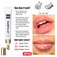 Huile repulpante extrême pour les lèvres, améliorant le volume, nourrissante et hydratante, marque privée, pour des lèvres pulpeuses et volumineuses, gloss repulpant épicé