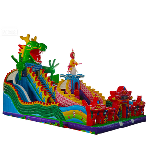 Parc d'attractions gonflable géant sur le thème des animaux, aire de jeux gonflable pour enfants et adultes, divertissement en plein air, matériau PVC, capacité de 45 personnes - Product Image 6