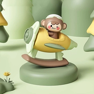 Silbato de juguete con forma de avión de mono de dibujos animados al por mayor para niños - Product Image 4