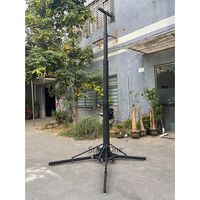Soporte Plegable Portátil de Hierro para Exteriores con Manivela de Elevación, Truss Vertical de 6M, Soportes para Altavoces Line Array, Manivela Manual, Carga de 250kg