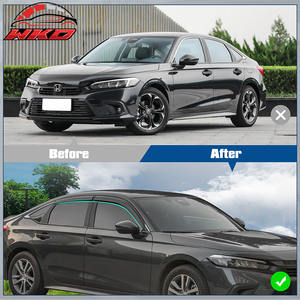 Pour Honda Civic 22-26 Berline – Pare-pluie latéral en acrylique à coller (4 pièces) – Protection des vitres de portière de voiture - Product Image 6