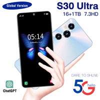 Nouveau Téléphone Portable S30 Ultra 2026, 16 Go RAM, 1 To ROM, Prix de Gros Usine, USB Type-C, OEM, pour Étudiants, Écran AMOLED 144Hz, Appareil Photo 108MP