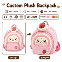 Sac à dos en peluche de coton personnalisé, fabricant OEM ODM, design animal personnalisé, rembourrage en coton PP, unisexe, usine