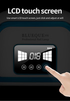 Lampe à ongles professionnelle rechargeable 120W à double lumière, 30 LED, 3 minuteurs, écran tactile LCD, capteur automatique, rapide, haute qualité, faible bruit