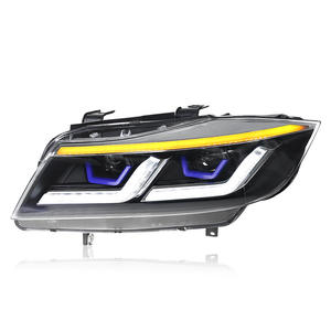 Pour <span class=keywords><strong>BMW</strong></span> Série 3 <span class=keywords><strong>E90</strong></span> E91 2005-2012 : Ensemble de phares LED améliorés avec DRL et clignotants séquentiels <span class=keywords><strong>318i</strong></span> 320i 325i 335i - Product Image 5