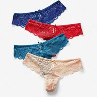 Vente en gros de culottes sexy en dentelle pour femmes, lingerie, string pour femmes