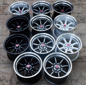 Jantes en alliage personnalisées SW Cast JDM, 14 et 15 pouces, concaves profondes, pour <span class=keywords><strong>Toyota</strong></span> <span class=keywords><strong>AE86</strong></span>, Honda Civic EK3 EG, Mazda Jazz - Product Image 4