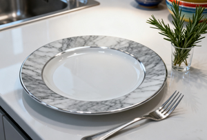 Perfectly Flat <b>Surface</b> On-glazed Eco-Friendly Durable High Bone China Tableware Oven Safe Round New Dinner <b>Plate</b> - Product Image 3
