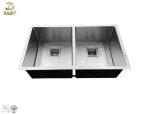 อ่างล้างหน้าสแตนเลส304แบบเดี่ยวทำด้วยมือผลิตจากเวียดนามแปรงกันรอยขีดข่วนพร้อมก๊อกน้ำสำหรับใช้ในบ้าน - Product Image 3